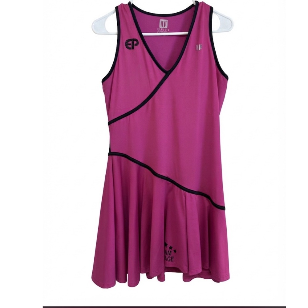 Eleven by Venus Williams Pink Tennis Dress Engage Pickleball Asymmetric Medium